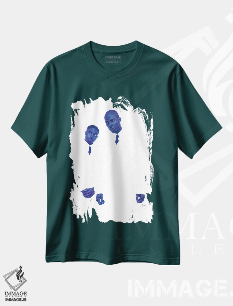 تیشرت سبز طرح دار شکمِ بهترین اثر جوزایا جونز