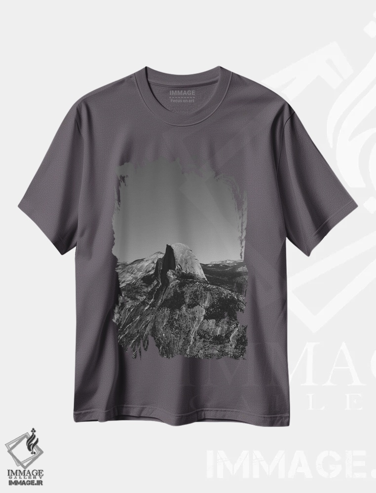 تیشرت طوسی طرح دار Yosemite National Park II,نقطه گلیشر - پارک ملی یوسیمیتی دوم اثر بثانی یانگ