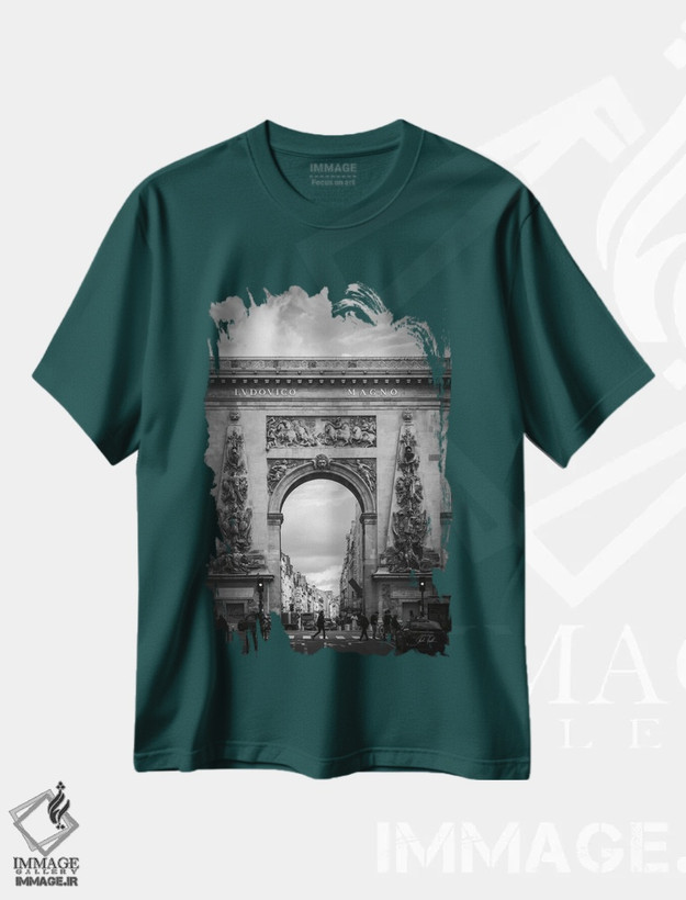 تیشرت سبز طرح دار زیبا در پاریس اثر دبورا رِوِل