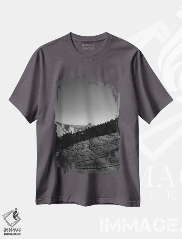 تیشرت طوسی طرح دار Yosemite National Park IV,نقطه اولمستد - پارک ملی یوسیمیتی چهارم اثر بثانی یانگ
