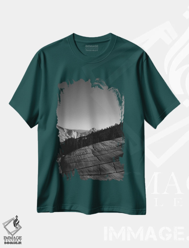 تیشرت سبز طرح دار Yosemite National Park IV,نقطه اولمستد - پارک ملی یوسیمیتی چهارم اثر بثانی یانگ