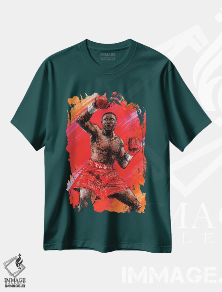 تیشرت سبز طرح دار ویتاکر اثر کریستین پانی آگوا
