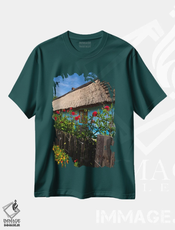 تیشرت سبز طرح دار Jura, Summer,لهستان، یورا، تابستان اثر میکولاج گوسپودرک