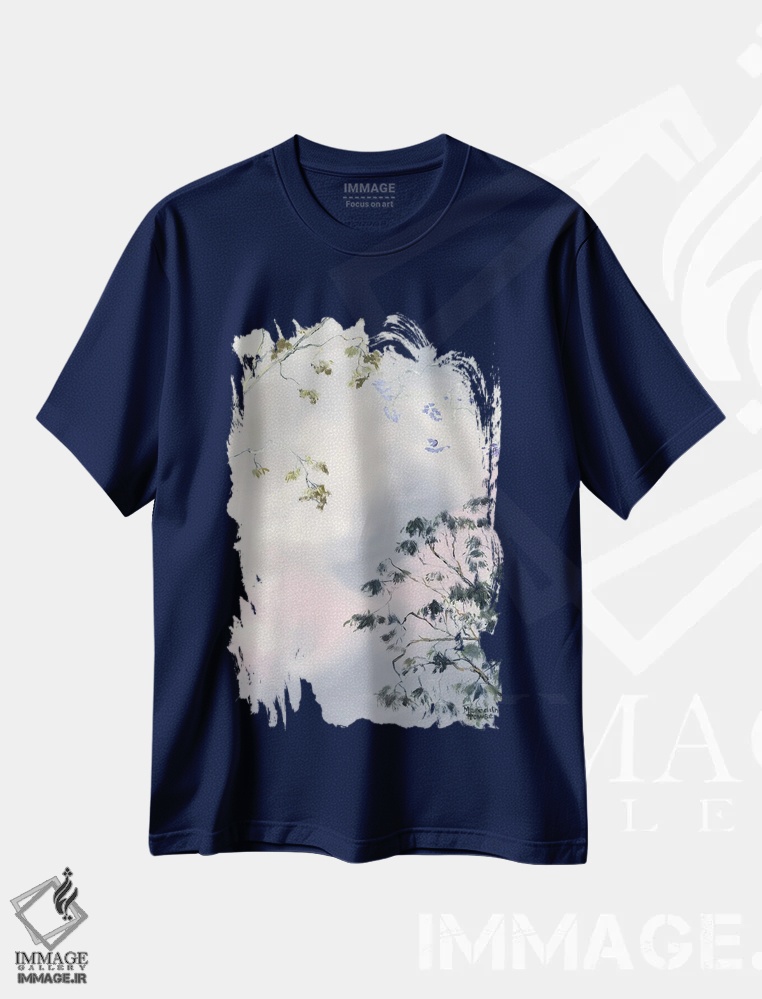 تیشرت سرمه ای طرح هنری گلدار ,درخشش جاکاراندا در بریزبن اثر مردیت هاوس