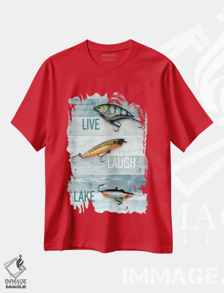 تیشرت قرمز طرح دار طعمه II اثر کیمبرلی آلن
