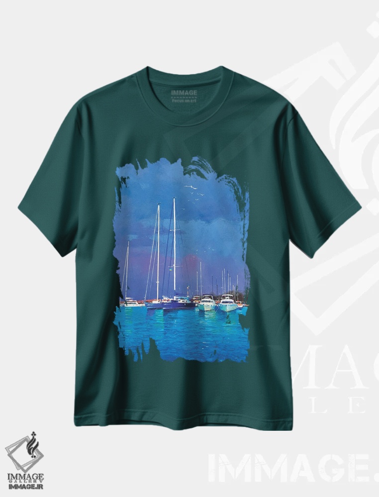 تیشرت سبز طرح دار تابستان ربوده شده، اودسا اثر اندریی کووالیک