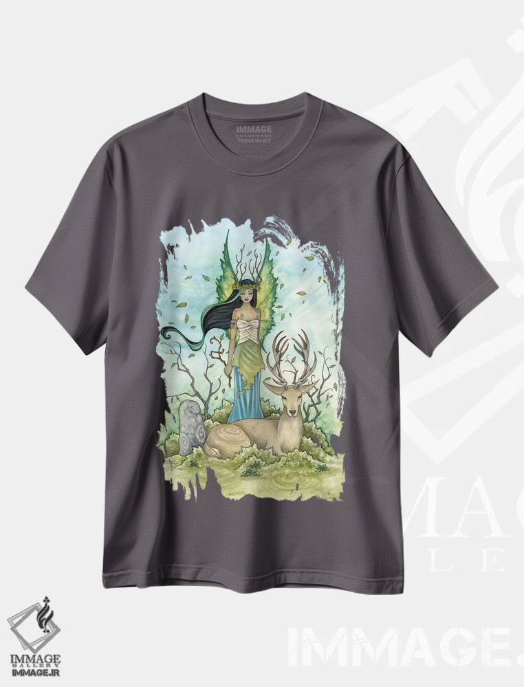 تیشرت طوسی طرح دار داستان هایی بر باد اثر امی براون