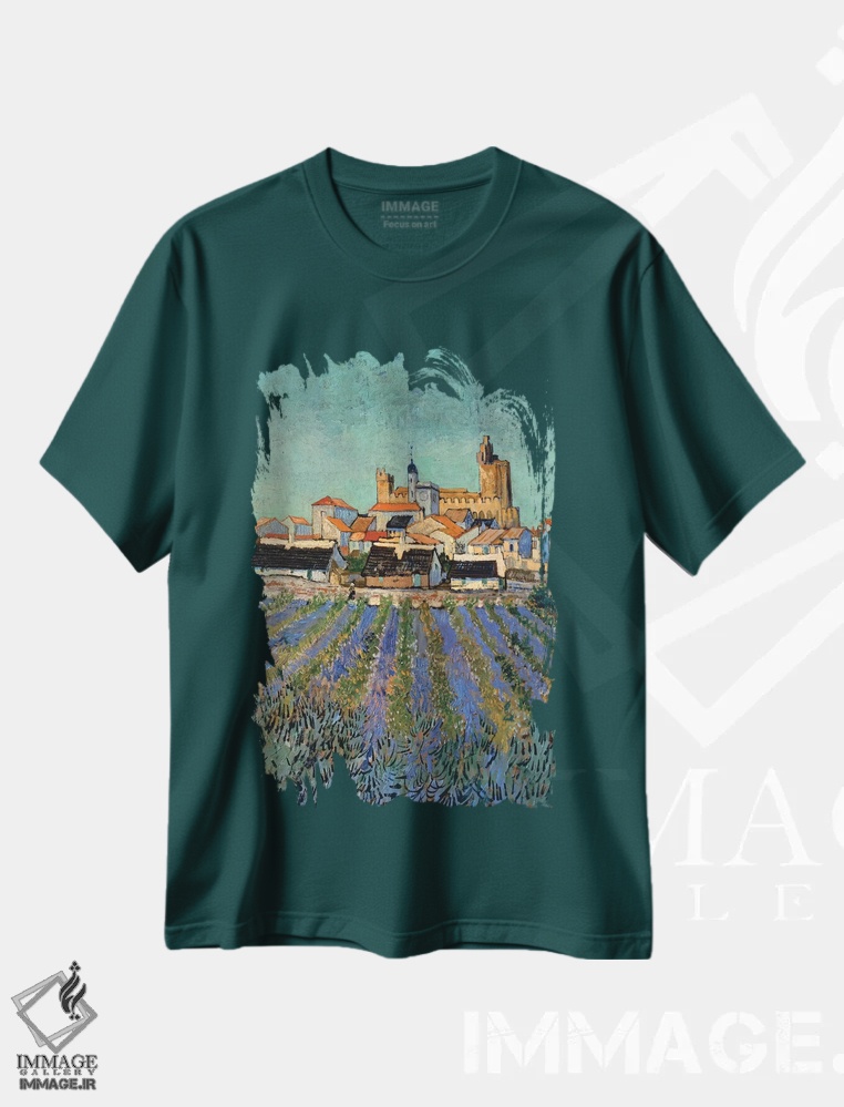 تیشرت سبز طرح دار 1888,سن-ماری-دو-لا-مر، ۱۸۸۸ اثر ونسان ون گوگ