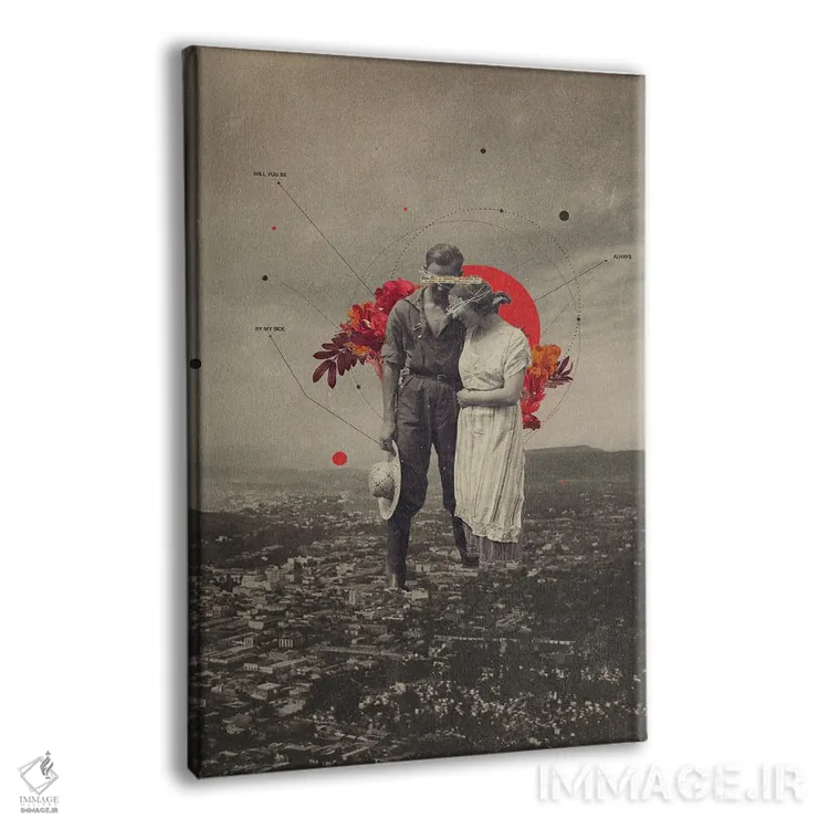 تابلو دکوراتیو "کنارم" اثر فرانک موس - نمای پرسپکتیو محصول