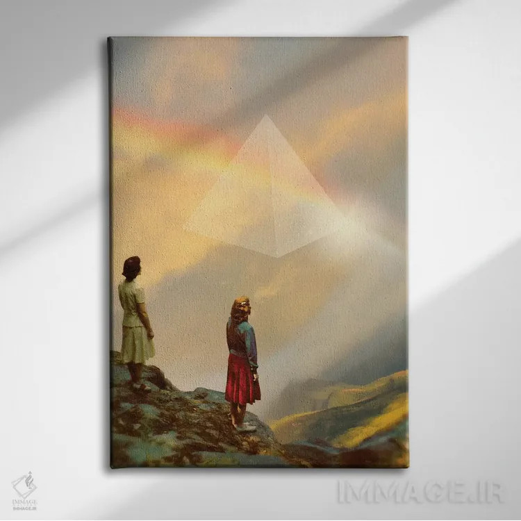 تابلو دکوراتیو "منشور" اثر فرن رودریگز - نمای روبهرو روی دیوار