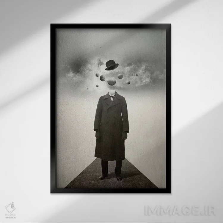 تابلو دکوراتیو سیارات اثر فرن رودریگز - نمای قابدار مشکی