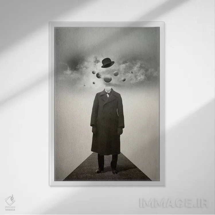 تابلو دکوراتیو سیارات اثر فرن رودریگز - نمای قابدار سفید