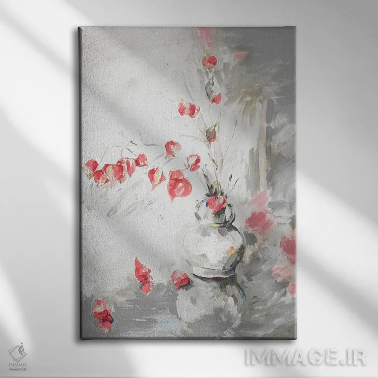 تابلو دکوراتیو رزهای قرمز ۱ اثر هدر ای. فرنچ-روسیه - نمای روبهرو روی دیوار