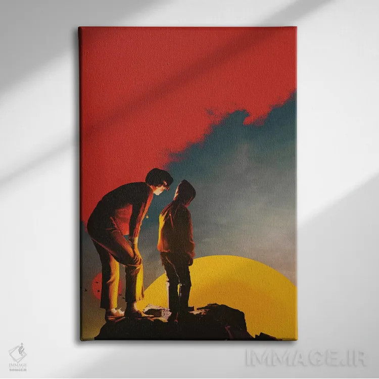 تابلو دکوراتیو آن پایین اثر فرن رودریگز - نمای روبهرو روی دیوار