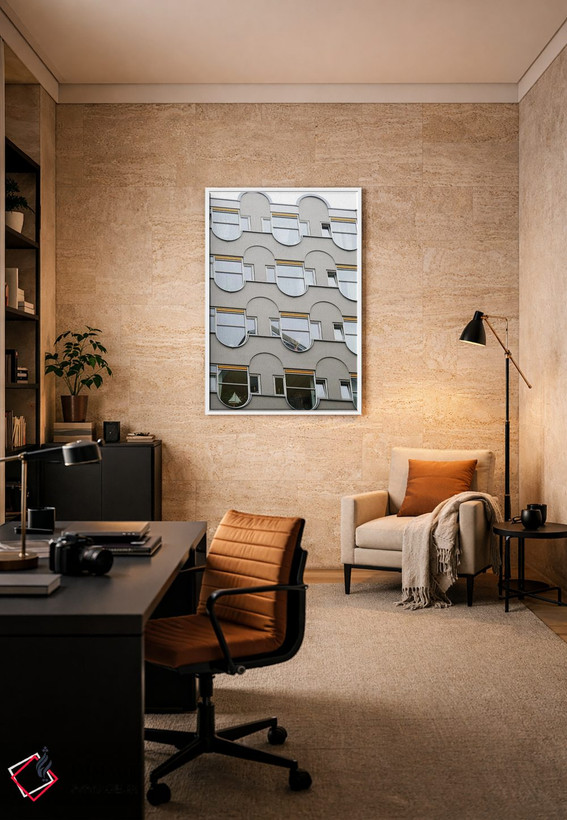 تابلو دکوراتیو پنجره های هندسی اثر گیلیارد برسسان - D6W