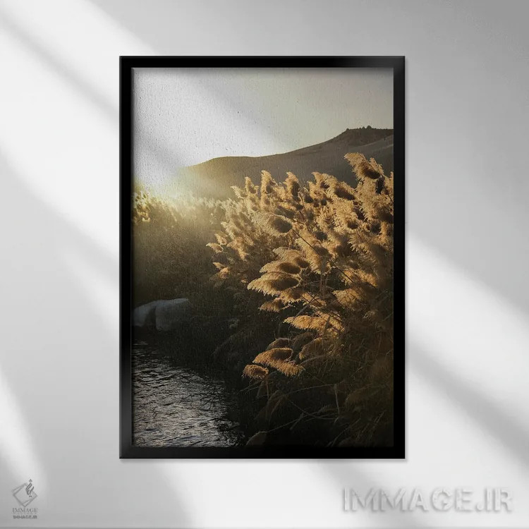 تابلو دکوراتیو نجوای نیل اثر گیلیارد برسسان - نمای قابدار مشکی