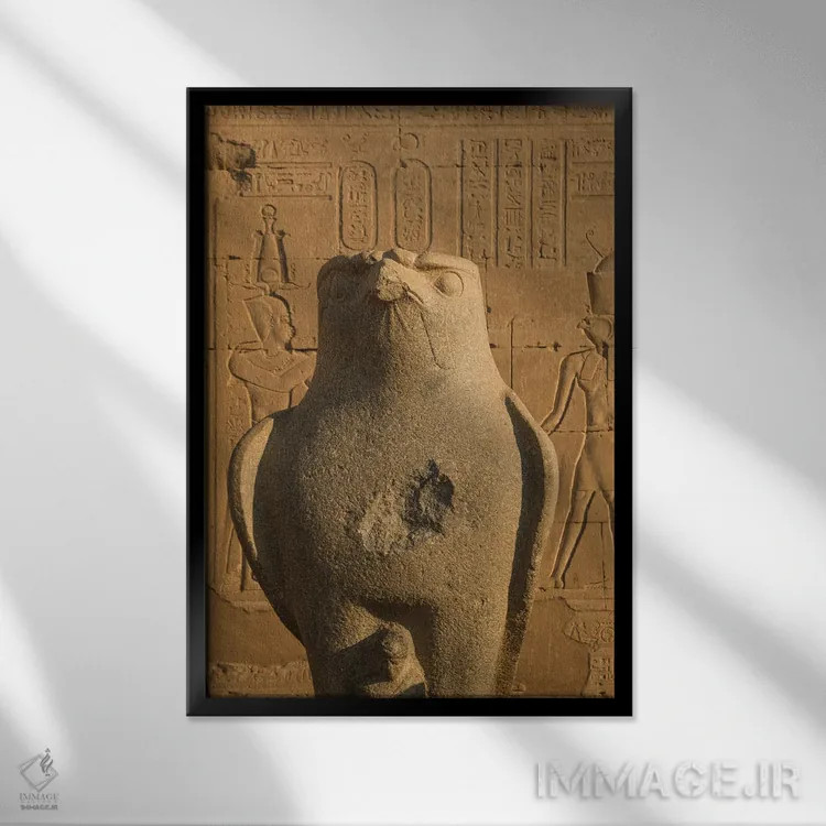 تابلو دکوراتیو خدای هروس اثر گیلیارد برسسان - نمای قابدار مشکی