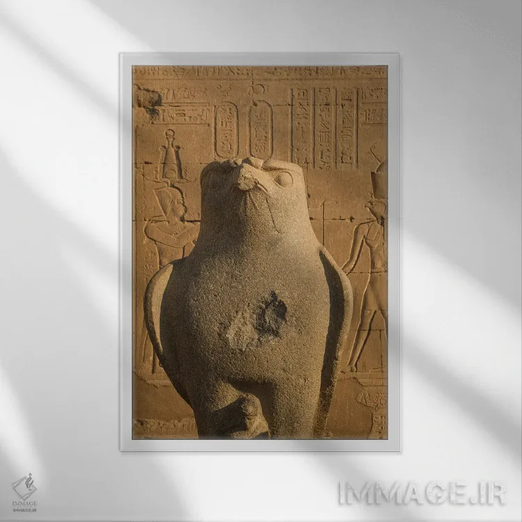 تابلو دکوراتیو خدای هروس اثر گیلیارد برسسان - نمای قابدار سفید