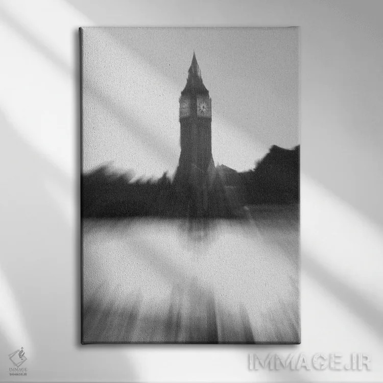 تابلو دکوراتیو بیگ بن اثر گیلیارد برسسان - نمای روبهرو روی دیوار