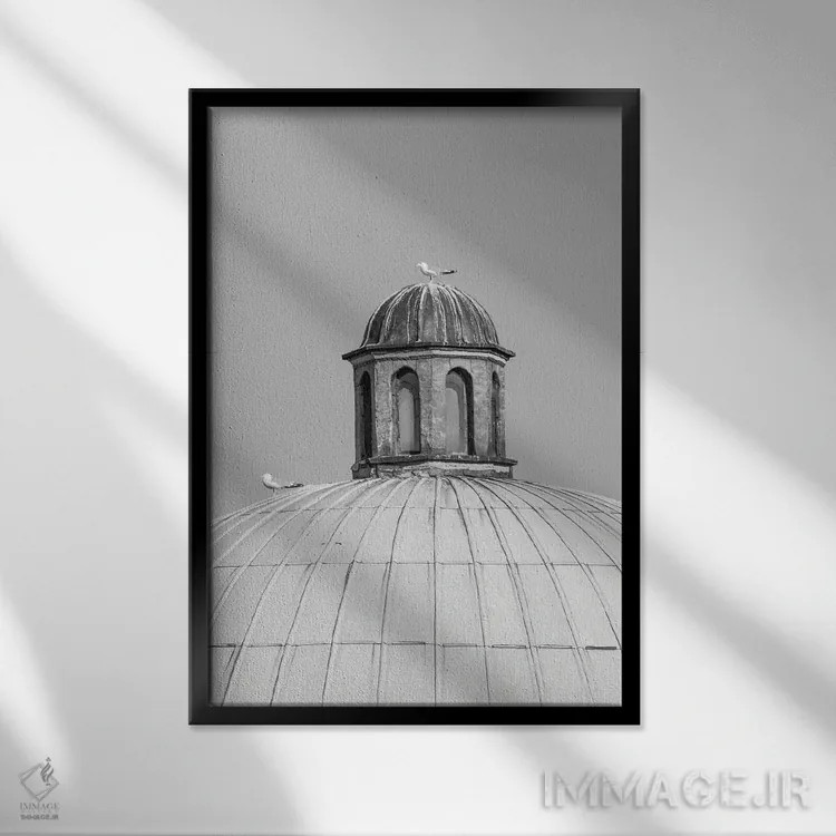 تابلو دکوراتیو سکون اثر گیلیارد برسسان - نمای قابدار مشکی