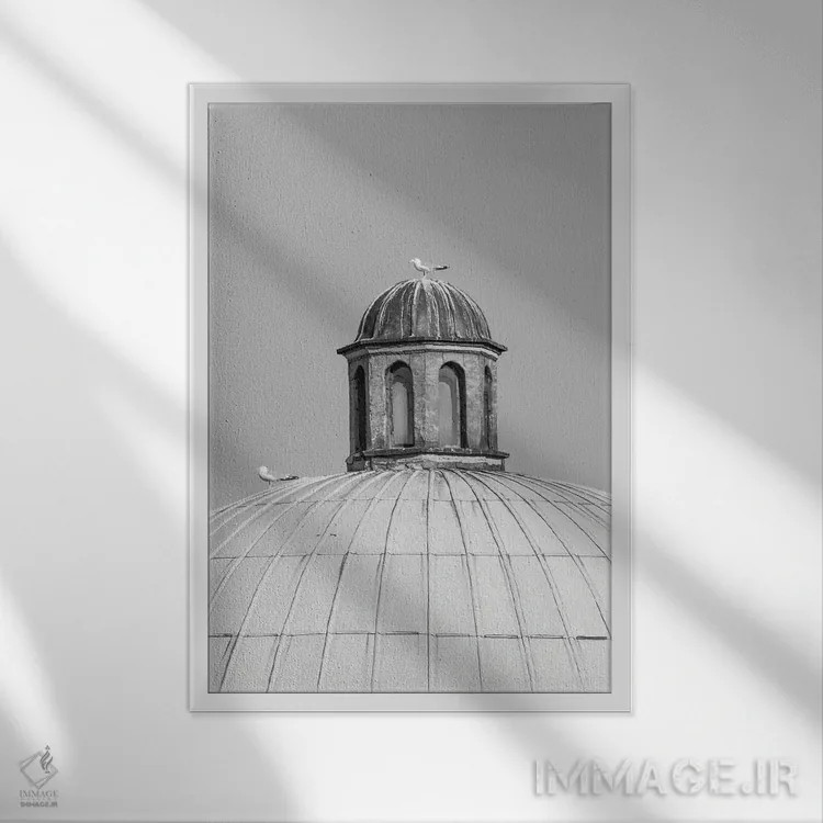 تابلو دکوراتیو سکون اثر گیلیارد برسسان - نمای قابدار سفید