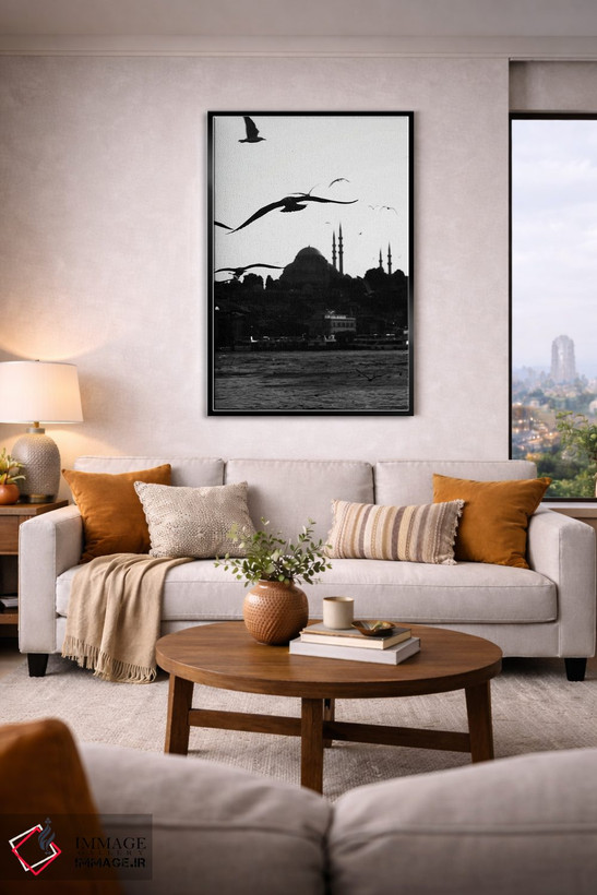 تابلو دکوراتیو نمای شهر در حرکت اثر گیلیارد برسسان - D1B