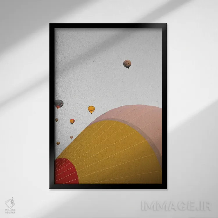 تابلو دکوراتیو به سوی آسمان اثر گیلیارد برسسان - نمای قابدار مشکی