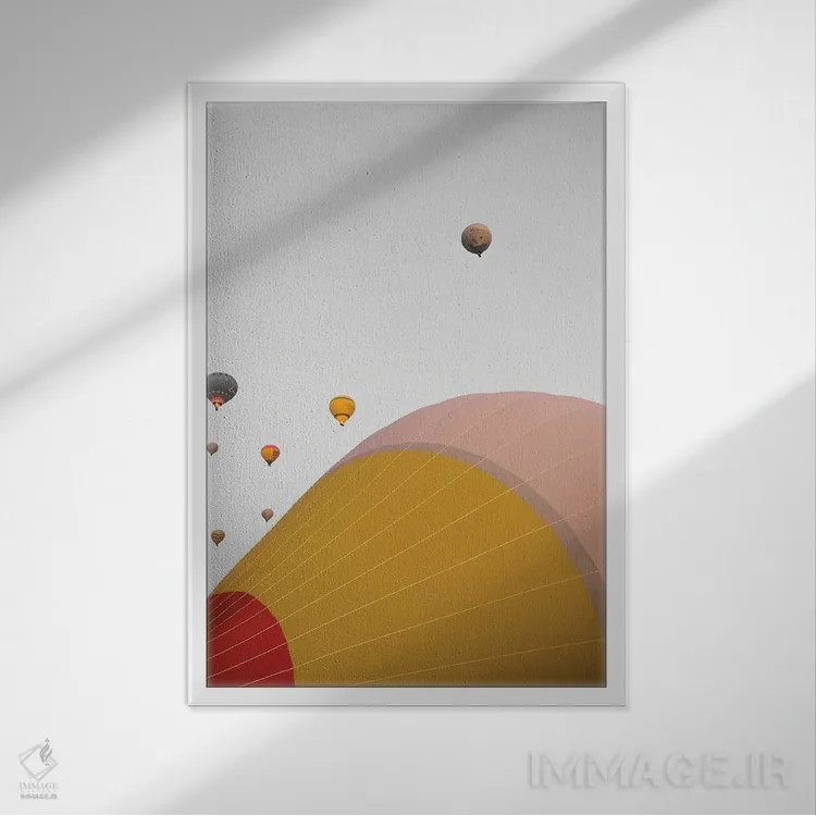تابلو دکوراتیو به سوی آسمان اثر گیلیارد برسسان - نمای قابدار سفید