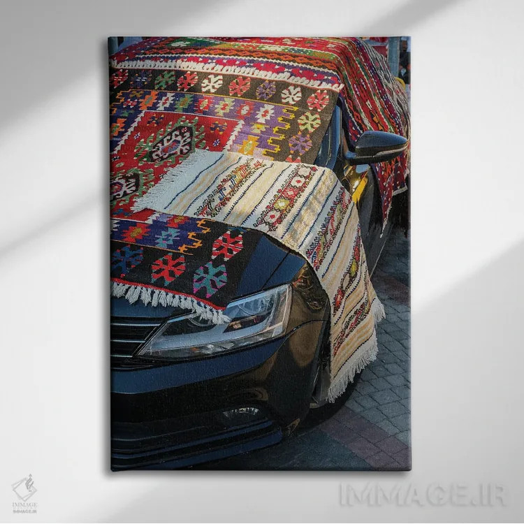 تابلو دکوراتیو قالی ها اثر گیلیارد برسسان - نمای روبهرو روی دیوار