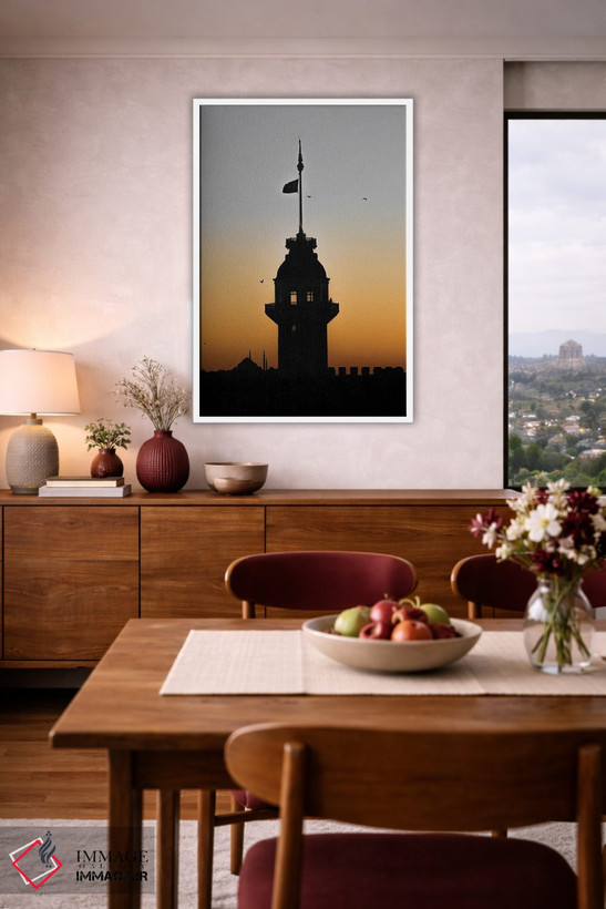 تابلو دکوراتیو برج غروب اثر گیلیارد برسسان - D3W