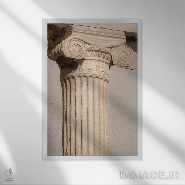 تابلو دکوراتیو یونیک اثر گیلیارد برسسان - نمای قابدار سفید