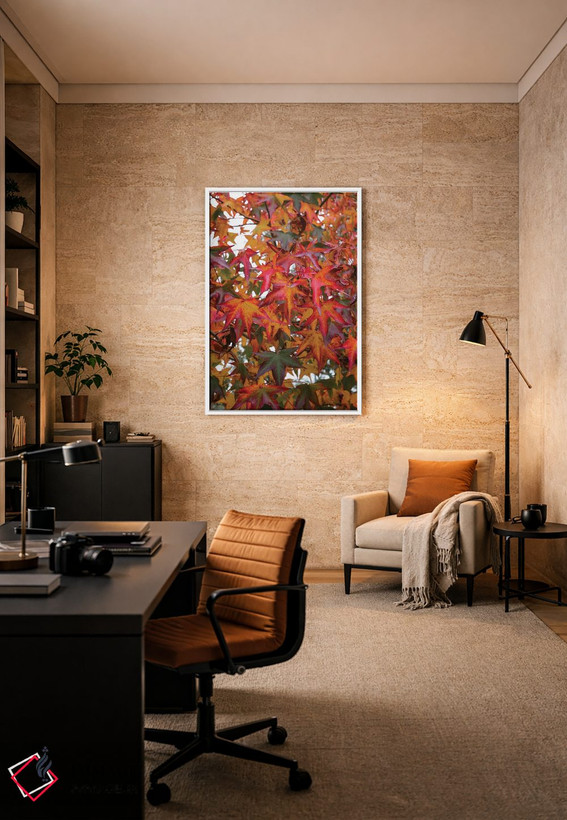 تابلو دکوراتیو رقص برگ ها اثر گیلیارد برسسان - D6W
