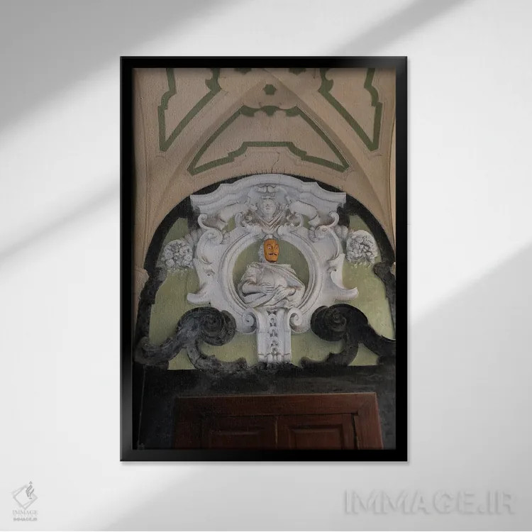 تابلو دکوراتیو دوک قدیمی اثر گیلیارد برسسان - نمای قابدار مشکی