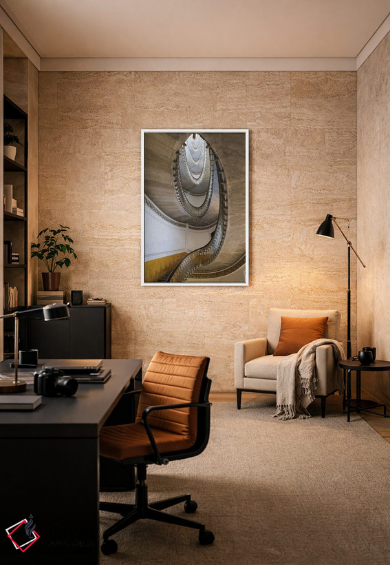تابلو دکوراتیو پله های چشم نما اثر گیلیارد برسسان - D6W