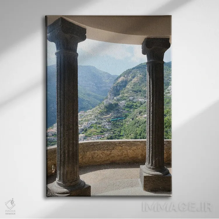 تابلو دکوراتیو نمای کوهستان اثر گیلیارد برسسان - نمای روبهرو روی دیوار