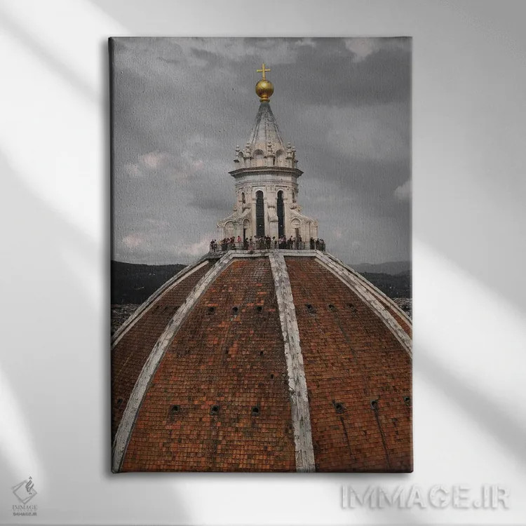 تابلو دکوراتیو کلیسای جامع فلورانس اثر گیلیارد برسسان - نمای روبهرو روی دیوار