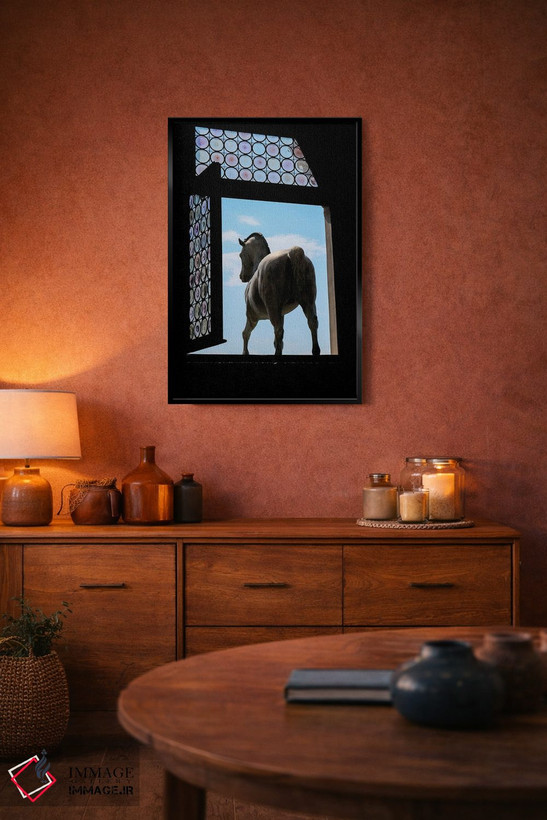 تابلو مدرن فراتر از پنجره اثر گیلیارد برسسان - D5B