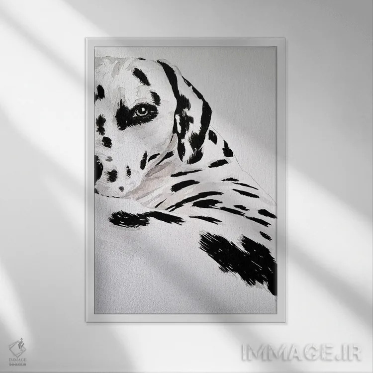 تابلو دکوراتیو نگاه به عقب به من اثر گیل لبلو - نمای قابدار سفید