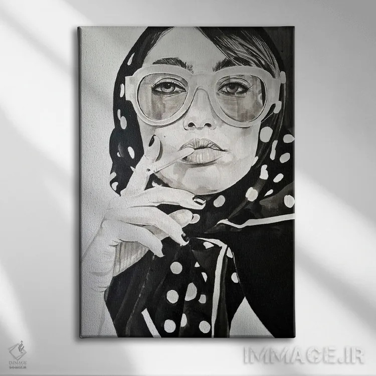 تابلو دکوراتیو باران دوباره می آید اثر گیل لبلو - نمای روبهرو روی دیوار