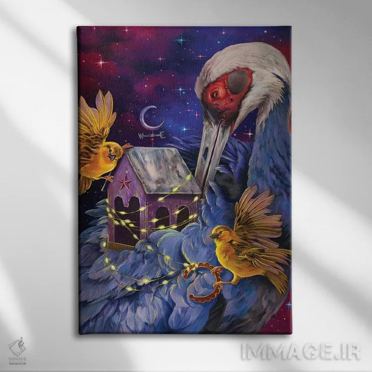 تابلو دکوراتیو روشن کردن مسیر اثر گیگی چن - نمای روبهرو روی دیوار
