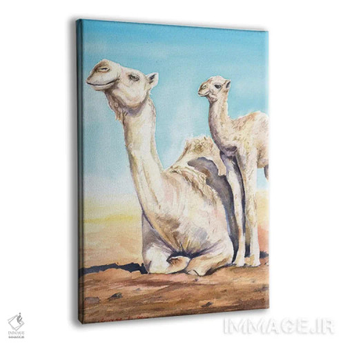 تابلو دکوراتیو شتر و گوساله اثر جورج دیاچنکو - نمای پرسپکتیو محصول