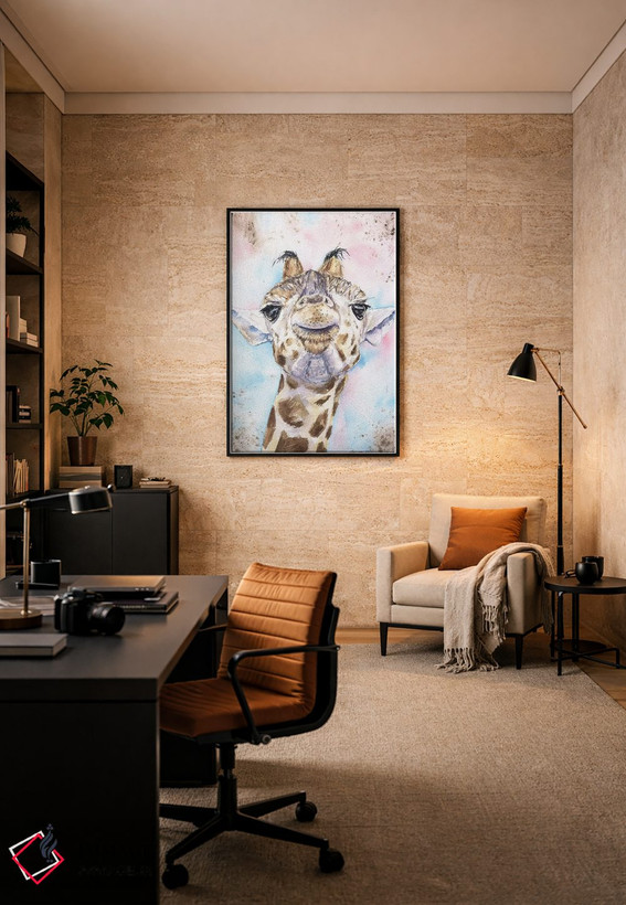 تابلو دکوراتیو زرافه ۲ اثر جورج دیاچنکو - D6B