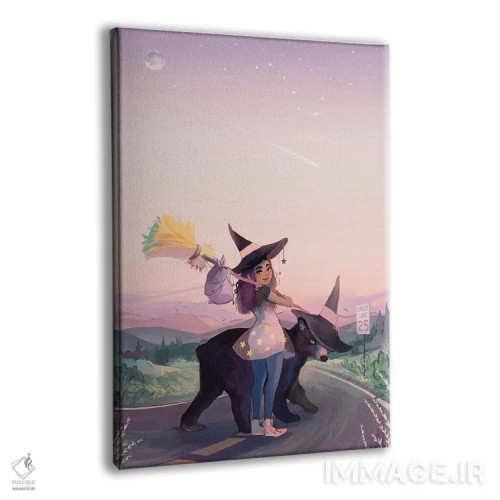 تابلو دکوراتیو خرس اثر ژنووا بی - نمای پرسپکتیو محصول