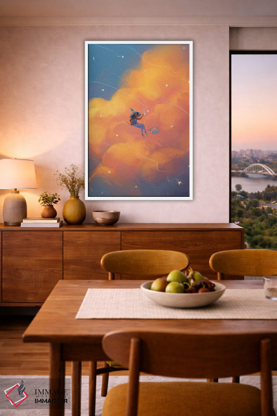 تابلو دکوراتیو ابرها اثر ژنووا بی - D6W