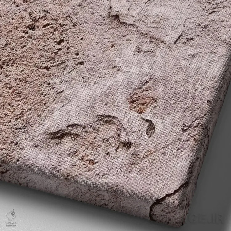 تابلو دکوراتیو دیوار قدیمی اثر مونیکا استریگل - نمای نزدیک بافت بوم