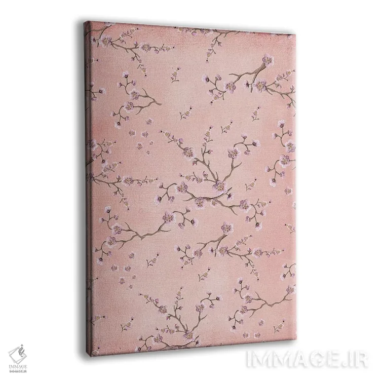 تابلو مدرن ساکورا عاشقانه سرخ گونه VI اثر مونیکا استریگل - نمای پرسپکتیو محصول