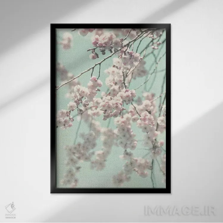 تابلو دکوراتیو بهار شاد II اثر مونیکا استریگل - نمای قابدار مشکی