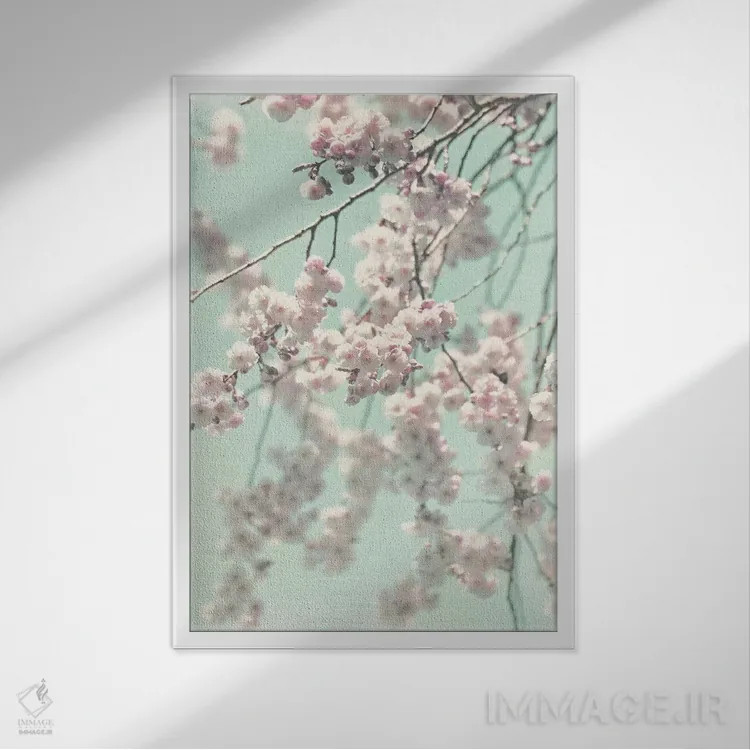 تابلو دکوراتیو بهار شاد II اثر مونیکا استریگل - نمای قابدار سفید
