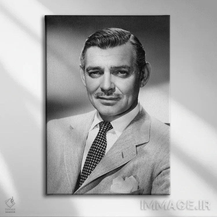 تابلو دکوراتیو کلارک گیبل - نمای روبهرو روی دیوار