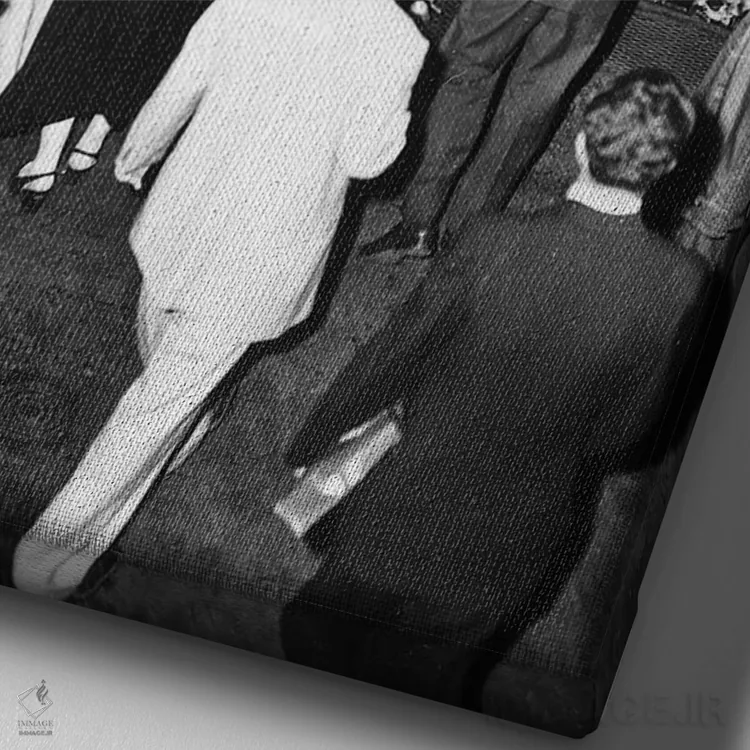 تابلو دکوراتیو 1950,جزیره الیس، ۱۹۵۰ - نمای نزدیک بافت بوم